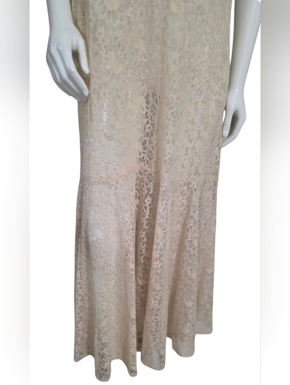 Free People Intimately Sundown Sheer Lace Maxi Slip Dress Size M OB 1414125 - Picture 5 of 16